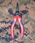 New Knipex 30 35 160 1/4" Long Round Nose Pliers Multi-component Grip Handle Open. Price: $39.95.