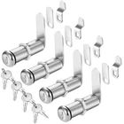 Cabinet With Keys, 2" Extra-long Cam Locks Keyed 2-1/8 Inch, 4 Pack New. Price: $39.39.