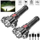 2PACK Super Bright 3-LED Rechargeable Tactical Flashlights Work New. Price: $19.79.