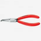 Knipex 5.3" Relay Adjusting 40 Degree Bent Pliers (flat Jaws) - Plastic Grip New. Price: $59.75.