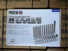Matco Torx Bit Socket 1/4, 3/8 And 1/2 Drives (26 Piece Set) SBS26VA New. Price: $159.00.