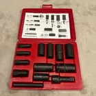 Snap-on Blue Point Master Wheel Lock Nut Removal Socket Set LSR1000A Red Used. Price: $397.10.