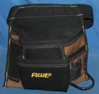 Awp Carpenter's 6 Pocket Tool Pouch & Steel Hammer Loop With Adjustable Belt Used. Price: $16.99.