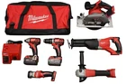 Milwaukee M18 Cordless Lithium-ion 6-TOOL Combo Kit (2696-26) New. Price: $758.00.