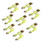 Ratchet Straps W/j Hook 5000 Lb Heavy Duty Tie Downs 8 Pack 2" 15' New. Price: $57.24.