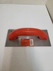 Do It 1/4 In. V-notched Trowel 311243 Sim Supply, Inc. Red/silver New. Price: $12.71.