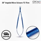 30 Angled Micro Scissors 17CM Tungsten Carbide Surgical Instrument Ce New. Price: $20.96.