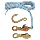 Klein Tools 1802-30 Block And Tackle Anchor Hook 3/8IN X 25FT Rope New. Price: $173.66.