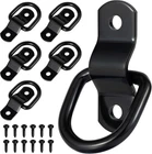 6 Pack 1/4" Ring Tie Down Anchors, Heavy-duty Steel Bolt-on Mounts With New. Price: $14.49.