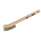 Forney 7-3/4 In. Curved Wood Handle Wire Brush With Stainless Steel Bristles New. Price: $65.64.