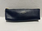 Delfonics Quitterie Pencil Case Greige Holder Pouch Blue Used. Price: $17.99.