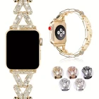 Diamond Metal Strap For Apple Iwatch S11 10 9 8 7 Se Ultra 3 Band Belt Bracelet New. Price: $15.99.