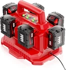 6-PORT Rapid Battery Charger For Milwaukee 18V M--18 48-11-1850 11-1840 New. Price: $99.99.