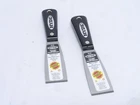249555 New-no Box; Hyde 2150 LOT-2 Black & Silver Stiff Putty Knife/scraper. Price: $16.30.