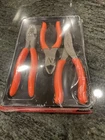 Snap On PL300CFO Piece Pliers Cutters Set Orange Sealed New. Price: $166.20.