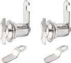 2PCS 1-1/8 Thumb Operated Offset Cam Locks, Chrome Inch, New. Price: $12.25.