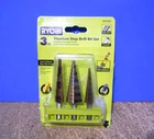 Ryobi Piece Sae Titanium Step Drill Bit Set A97301 Open. Price: $22.95.
