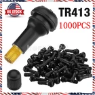 1000PCS 413 Snap-in Tire Valve Stems Short Rubber Universal For Most Cars New. Price: $93.70.